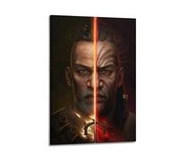 PZLWEFUN Poster décoratif sur toile Path of Exile 2 - Un guerrier - Impression d'art moderne pour chambre à coucher (30 x 45 cm)