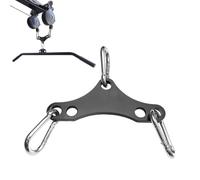 Pzmjwkyn Adaptateur câble de 2 à 1 connecteur poulie fitness robuste | o Lat Pull Down avec 2 crochets pour tractions lat, push down triceps, rameur avec barre T et de salle de sport