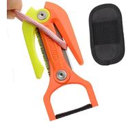 Pzmjwkyn Coupe-Fil pour La Plongée,avec Un Étui Et Outils De Coupe Antidérapants | Couteau De Plongée pour Ligne De Pêche | pour Bateau Rivage Dérive Kayak Snorkeling Plongeur Femme Homme Snorkeleur