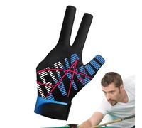 Pzmjwkyn Gants de Billard Professionnels, Gants de Queue de Billard | Gants Unisexes de Sport à Trois Doigts de - Accessoires de Sport au Design Demi-Doigt pour Les utilisateurs Masculins et féminins
