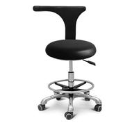 PZOFERLIN Chaises Tabourets médicaux Tabouret d'assistant Dentaire réglable en Hauteur, pivotant en Cuir PU, capacité de 200 kg, Chaise de Salon médical(B4)