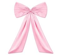 PZOFERLIN Décoration en Forme de nœud Grand nœud décoratif Multicolore for noël, Anniversaire, fête de Mariage, Toile de Fond, tenture Murale(Pink)