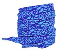 PZOFERLIN Lacets Lacets multicolores texture craquelée éclatée 120-160 cm for hommes femmes(Blue,160)
