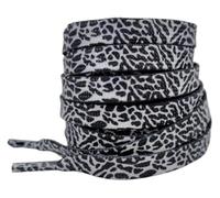 PZOFERLIN Lacets Lacets multicolores texture craquelée éclatée 120-160 cm for hommes femmes(Gray Black,160)