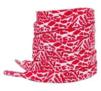 PZOFERLIN Lacets Lacets multicolores texture craquelée éclatée 120-160 cm for hommes femmes(Red White,120)