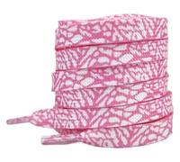 PZOFERLIN Lacets Lacets multicolores texture craquelée éclatée 120-160 cm for hommes femmes(White Pink,120)
