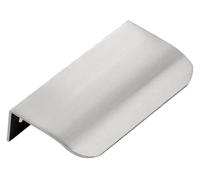 PZOFERLIN Poignées d'armoires Poignées plates multicolores en alliage d'aluminium, 6 pièces, 80x40x18mm(Grey)