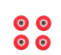 PZOFERLIN Roues de Remplacement universelles pour trottinett Lot de 4 Roues de Rechange for Patins et trottinettes, Multicolores, 60-125 mm, en PU(Red,100mm)