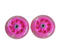 PZOFERLIN Roues de Remplacement universelles pour trottinett Roues de Rechange Lumineuses de 120 mm for trottinettes et Rollers Micro, Multicolores(Pink)