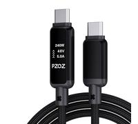 PZOZ Câble de charge USB C vers USB C 240 W de type C, 2 m