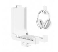 PZOZ Support de casque mural/bureau autocollant avec support de câble, support pour AirPods Max, accessoires de casque de jeu (blanc)