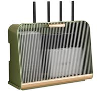 PZPIUGY Boîte de Rangement pour routeur WiFi, Étagère de Rangement Murale, Armoire WiFi pour Cacher Le routeur et Le Modem, boîte décorative pour Bureau et Maison(Transparent Panel + Cyan)