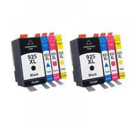 PZPSEQGM 1/2/3 Set 925 925 XL Carrie DE Couleur Color Compatible avec OfficeJet Pro 8120 8130 8122 IMPRIMANT Ink CMY BK(2set)