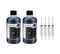 PZPSEQGM 250 ML kit de Recharge de Colorant à Encre Universel Compatible avec la Cartouche 301 302 304 305 664 604 CISS ECLTANK 104 Compatible avec diverses imprimantes(2 pcs Black)