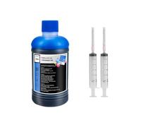 PZPSEQGM 250 ML kit de Recharge de Colorant à Encre Universel Compatible avec la Cartouche 301 302 304 305 664 604 CISS ECLTANK 104 Compatible avec diverses imprimantes(1 Blue)