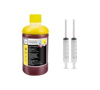 PZPSEQGM 250 ML kit de Recharge de Colorant à Encre Universel Compatible avec la Cartouche 301 302 304 305 664 604 CISS ECLTANK 104 Compatible avec diverses imprimantes(1 Yellow)