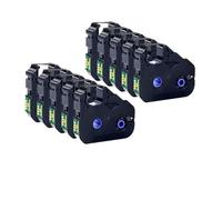 PZPSEQGM 5pcs à 40pcs compatibles LB-200BK MK-RS100B PT-200BK Compatible avec Les modèles d'imprimantes MK2600 MK2500 MK2100 MK2000 MK1500 MK1100 Mark 1 Pro M-11c PT200(LB-200BK 20pcs)