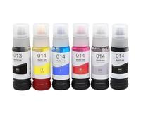 PZPSEQGM 6 Color Dye Ink 70ml 013 014 Compatible avec l'imprimante 011 012 114 115 552 L8160 L8050 L8168 L8180 L8188 ET-8500 ET-8550 et modèle similaire(Cyan-6pcs)