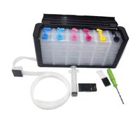 PZPSEQGM 6 imprimantes Couleur Kit de Remplacement du réservoir Vide DIY Bien Refill Compatible avec Le système d'alimentation à Encre Continue Compatible avec Les imprimantes à Jet d'encre