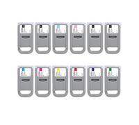 PZPSEQGM 700 ML PFI1700 PFI-1700 Cartouche à Encre Compatible avec Encre pigmentaire et Une Puce d'utilisation Unique Fonctionne avec Pro 2000 4000 4000s 6000 imprimantes(PM)