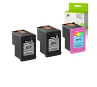 PZPSEQGM 901xl Cartouches à Encre Remplacement Compatible avec OfficeJet J4680C J4580 J4624 J4500 J4585 4500 Printeurs Black and Tri-Color 2-Pack(3PK 2Black-1Color)