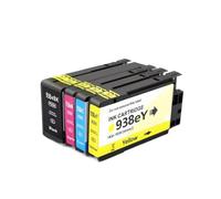 PZPSEQGM 938xl 938 CARTOUCE À L'ENK Compatible avec 938 938XL Compatible avec Les imprimantes telles Que OfficeJet Pro 9110B 9120 9130 9720 9730(938e 4Color 1set)