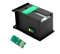 PZPSEQGM Boîte de Maintenance et Puce Compatible avec - WF-3620 WF-3640 WF-7110 WF-7610 WF-7620 WF-7710 WF-7715 WF-7720 WF-3450 WF-3530 WF-3010 L1455 T6711 6711