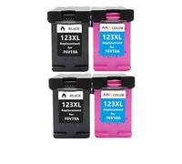 PZPSEQGM Cartouche à Encre 123xl remanufacturée Compatible avec Deskjet 1110 2130 2132 2133 2134 3630 3632 3637 3638 Printers(2bk and 2color)