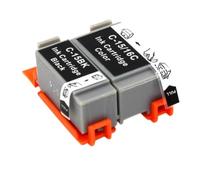 PZPSEQGM Cartouche à Encre Compatible Compatible avec IL BCI15 BK/C BCI16 BCI-16 Compatible avec IL I70 I80 Selphy DS700 DSSARDING IP90 MINI220(One Set 2PCS)