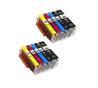 PZPSEQGM Cartouche à Encre PGI280 CLI281 Compatible avec TS9120 TS8120 TS6120 TS6220 TR8520 TR7520 Printers 280 280 281 XL PGI-280 CLI-281(5Color 2set)