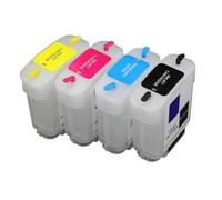 PZPSEQGM Cartouche à Encre Rechargeable Compatible avec 82 Chip Arc Works avec l'imprimante 510 510 et Les modèles CH565A C4911A C4912A C4913A