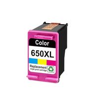 PZPSEQGM Cartouche à Encre remanufacturée 650 650xl Compatible avec lepour dekjet Ink Advantage 1015 4645 Imprimante 2 Pack(650xl 1color)