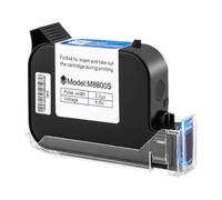 PZPSEQGM Cartouche d'encre Compatible avec imprimante à Jet d'encre Portable 12,7 mm séchage Rapide Eau solvant Noire Compatible avec TIJ Online(1PC-Black)