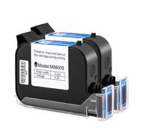 PZPSEQGM Cartouche d'encre Compatible avec imprimante à Jet d'encre Portable 12,7 mm séchage Rapide Eau solvant Noire Compatible avec TIJ Online(2PC-Black)
