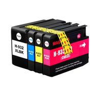 PZPSEQGM Cartouche d'encre Compatible avec l'imprimante Offstrjet Fonctionne avec Le 932 933 932xl 933xl 6100 6600 6700 7110 7610 7612 7510 7512 Pack de 4 à 20 pièces(932XL 933XL-16pcs)