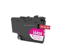 PZPSEQGM Cartouche d'encre Compatible, Paquet de 4 Compatible avec imprimante DCP J1200DW avec Jeu de Couleurs LC424BK LC424C LC424M LC424Y(1pcs Magenta)