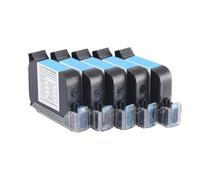 PZPSEQGM Cartouche d'encre Multi-Color Eco Solvent 42ml Noir Compatible with QYG TIJ Printer 12.7mm No Encryption(1 Water Cartridge)