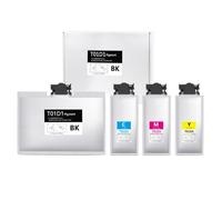 PZPSEQGM Cartouche d'encre T01D1 T01D2 T01D3 T01D4 Pigment Ink Compatible avec Workforce Pro WF-C529RDTW WF-C579RD2TWF WF-C579RDTWF IMPRIMINE(T01D2-Cyan)
