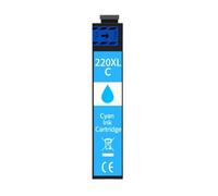 PZPSEQGM Cartouche d'encre T220 220 220XL, Compatible avec l'imprimante Workforce WF-2750 WF-2760 WF-2630 WF-2650 WF-2660 XP-424 XP-420 XP-320(1PC Cyan)
