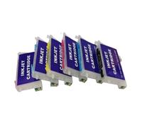 PZPSEQGM Cartouches à Encre compatibles T0481 T0482 T0483 T0484 T0485 T0486 Compatible avec Une Utilisation avec Stylus Photo R200 R220 R300 R300M R320 R340 RX500 RX600 RX620 RX640