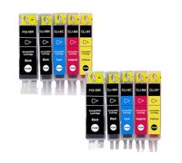 PZPSEQGM Cartouches d'encre 15pcs compatibles avec PGI-5 CLI-8 PGI5 CLI8 Compatible avec IP4200 IP4300 IP4500 MP500 IP5200 MP530 MP600 MP610 MP800(2set 10PK)