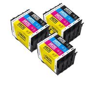 PZPSEQGM Cartouches d'encre compatibles T502 502 502XL, 4 Paquets, Compatible avec Workforce Pro WF3820DWF WF3825DWF WF4820DWF WF4825DWF WF4830, Fournitures d'imprimante(3Set)