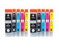PZPSEQGM Cartouches d'encre de 10 Packs T3351 Compatible avec 33xl imprimantes XP-530 XP-630 XP-635 XP-830 XP-540 XP-640 XP-645 XP-900 XP-7100(2set)