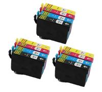 PZPSEQGM Cartouches d'encre T1295 T1291 T1292 T1293 T1294 Compatible avec Une Utilisation avec SX235W SX420W SX435W SX438W SX525WD SX535WD WF3520 WF3540(3SET(12PC))