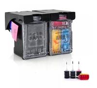 PZPSEQGM Einkshop 664xl Remplacement Encre Cartouche de Recharge kit Compatible avec 664 Deskjet 1115 2135 3635 2138 3636 3638 4535 4536 4538 4675(1SET with Ink)