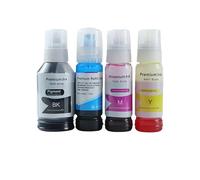PZPSEQGM Encre à Encre Compatible Compatible avec Les imprimantes à Jet d'encre commerciales L15150 L15160 L6490 L6460 L6550 L6570 L6580 L15180 4 Couleurs 008 Encre(4pcs-C)