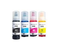 PZPSEQGM Encre de Colorant Refill en Vrac Encre à Jet d'encre Compatible avec 056 057 Couleur d'eau Fonctionne avec L8058 L18058 L8050 L18050 Imprimantes(1SET BK C M Y)