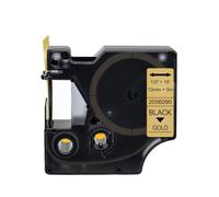 PZPSEQGM Étiquette D1 Ruban 6 Mm 9 Mm 12 Mm 45013 40913 43613 Convient 45010 45016 45018 Compatible avec LabelManager 160 280 étiqueteuse(Gold Glitter)