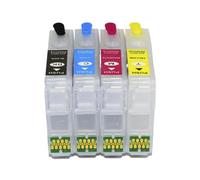 PZPSEQGM Europe Compatible T502 502xl T02W Cartouche ou Arc à l'encre Rechargeable Compatible avec XP-5100 XP-5105 WF-2860 WF-2865(Auto Reset Chip)