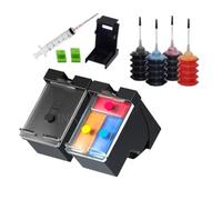 PZPSEQGM Kit de Recharge de Cartouches d'encre de Remplacement 4X 664XL, Compatible avec Deskjet 1115 2135 3635 2138 3636 3638 4535 4536 4538 4675, Fournitures d'imprimante(664XL 1Set 30mlBKC)